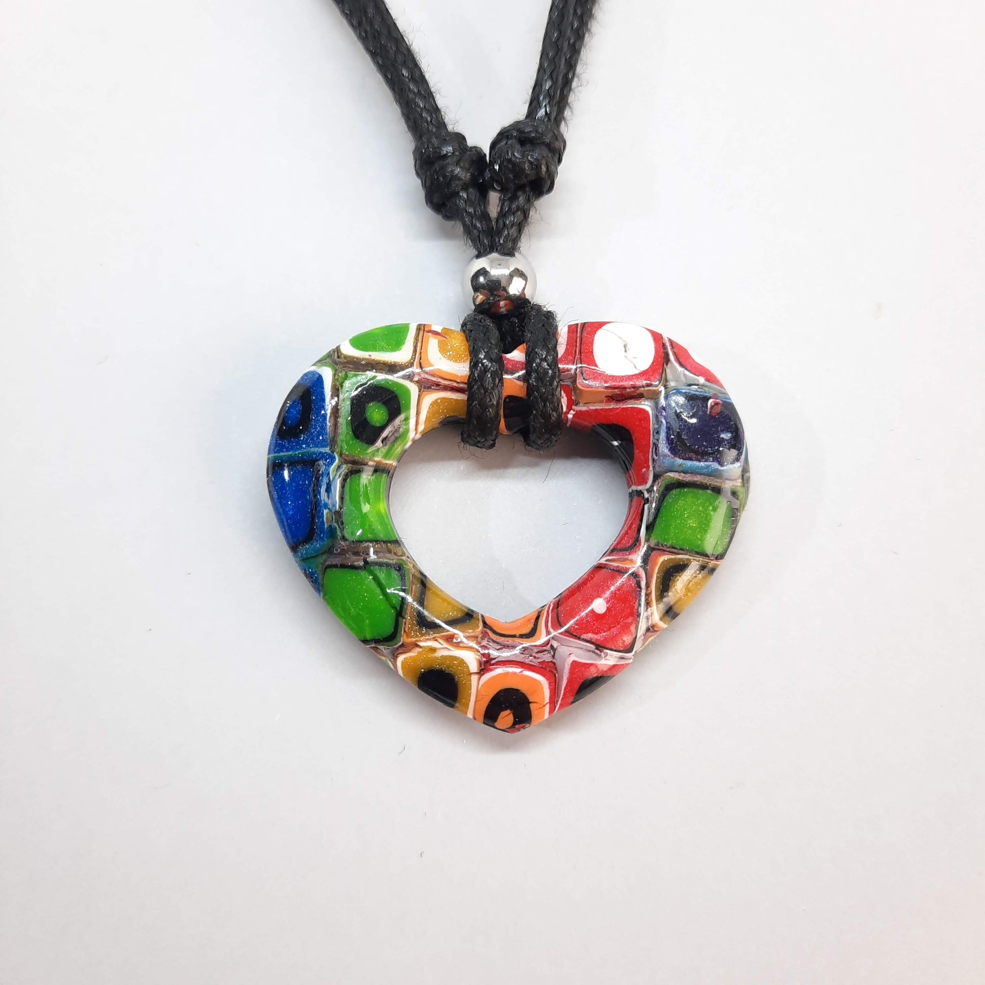 Gargantilla Con Colgante Corazón Alma Arcoíris