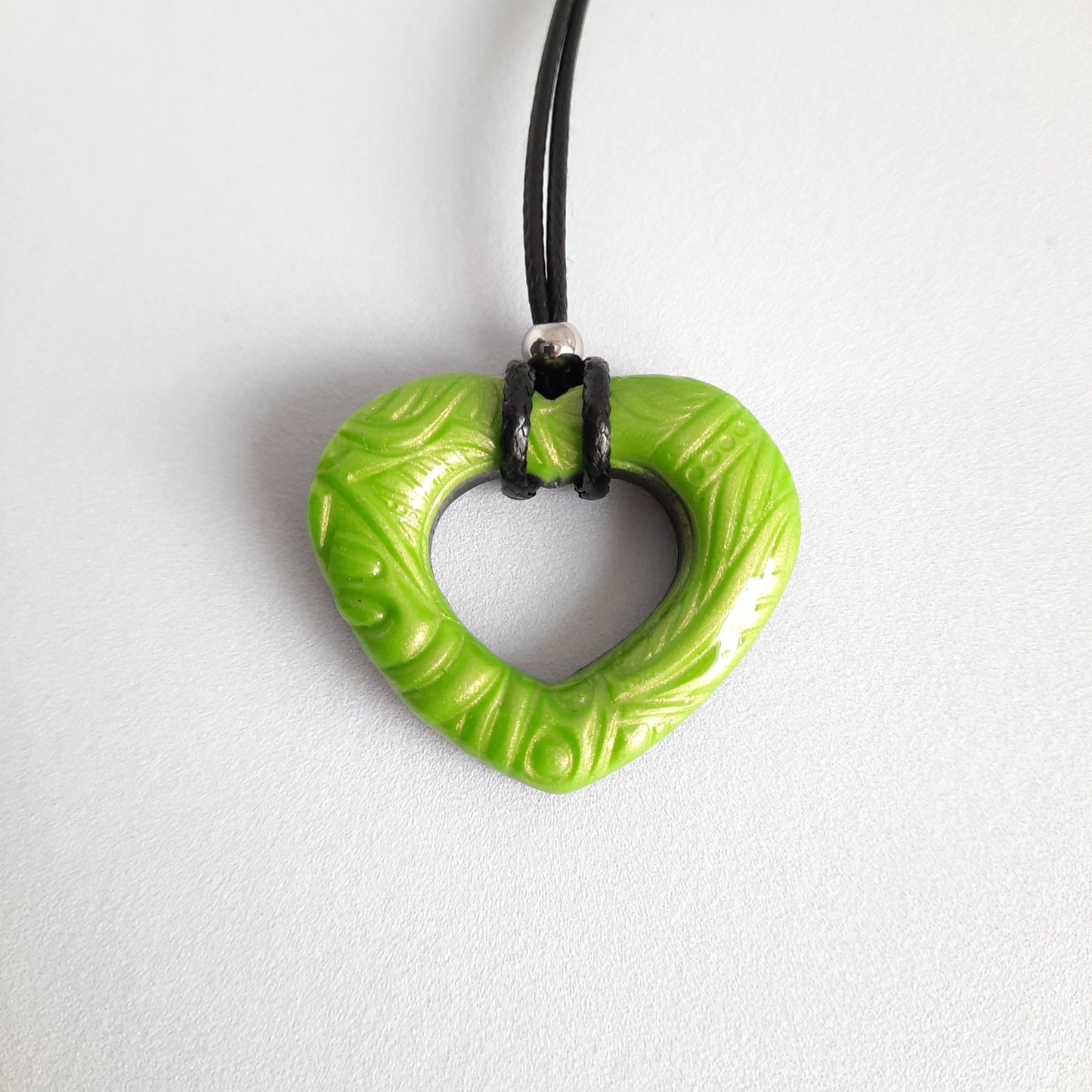 Gargantilla Con Colgante Corazón Alma Verde