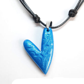 Gargantilla Con Colgante Corazón Azul