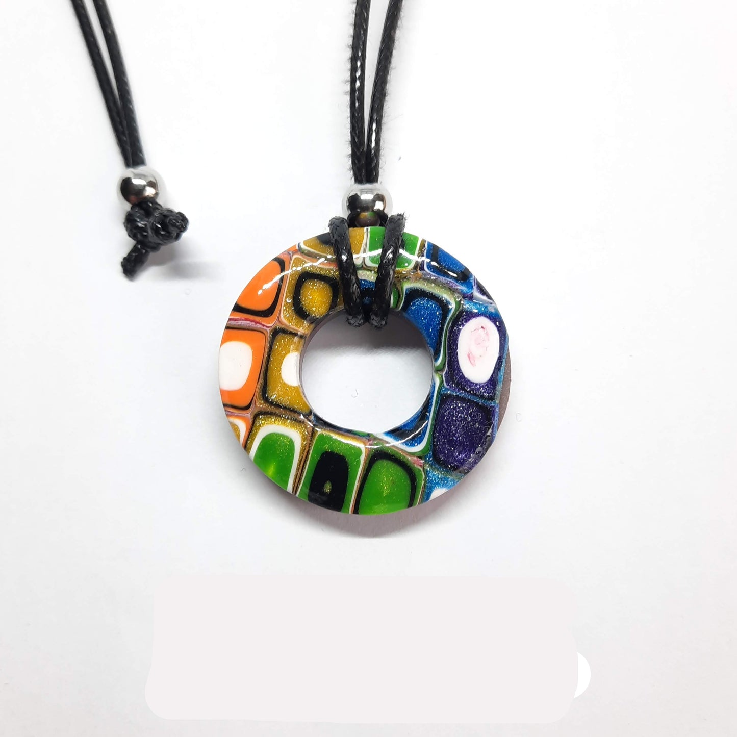 Gargantilla Con Colgante Donut Arcoíris