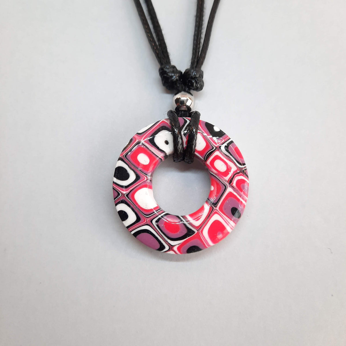 Gargantilla Con Colgante Donut Rosa Verano