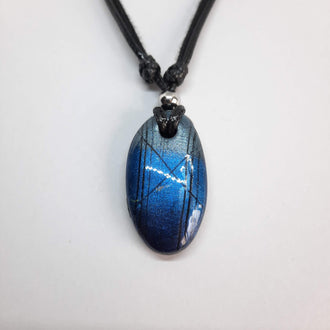Gargantilla Con Colgante Iris Labradorita Azul