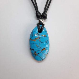 Gargantilla Con Colgante Iris Turquesa