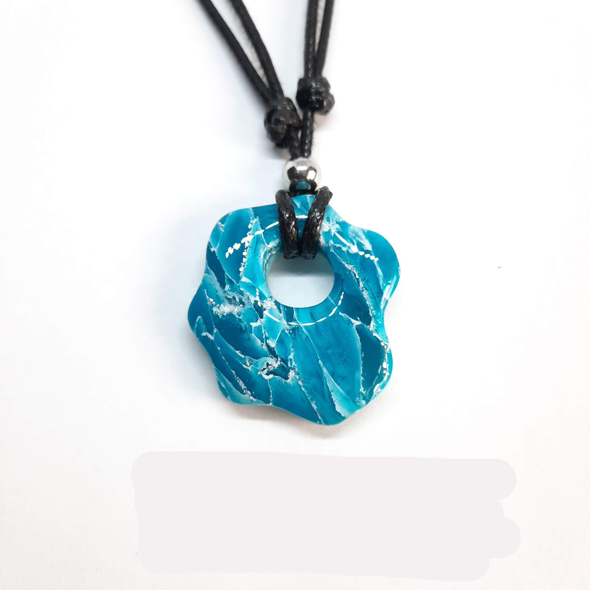 Gargantilla Con Colgante Nube Aguamarina