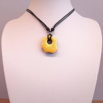 Gargantilla Con Colgante Nube Amarillo