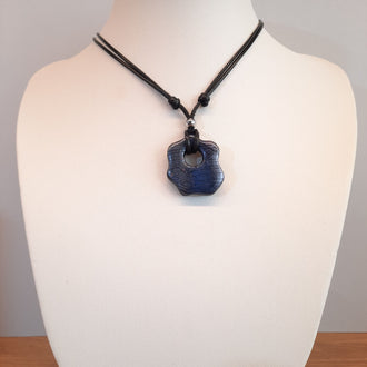 Gargantilla Con Colgante Nube Labradorita Violeta