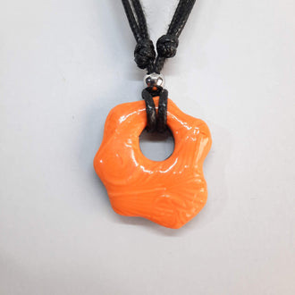 Gargantilla Con Colgante Nube Naranja