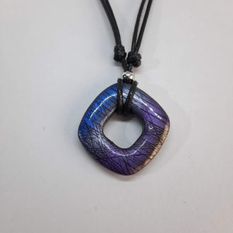 Gargantilla Con Colgante Valencia Labradorita Violeta