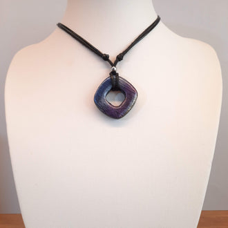Gargantilla Con Colgante Valencia Labradorita Violeta