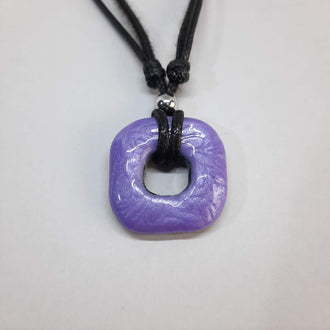 Gargantilla Con Colgante Valencia Lila