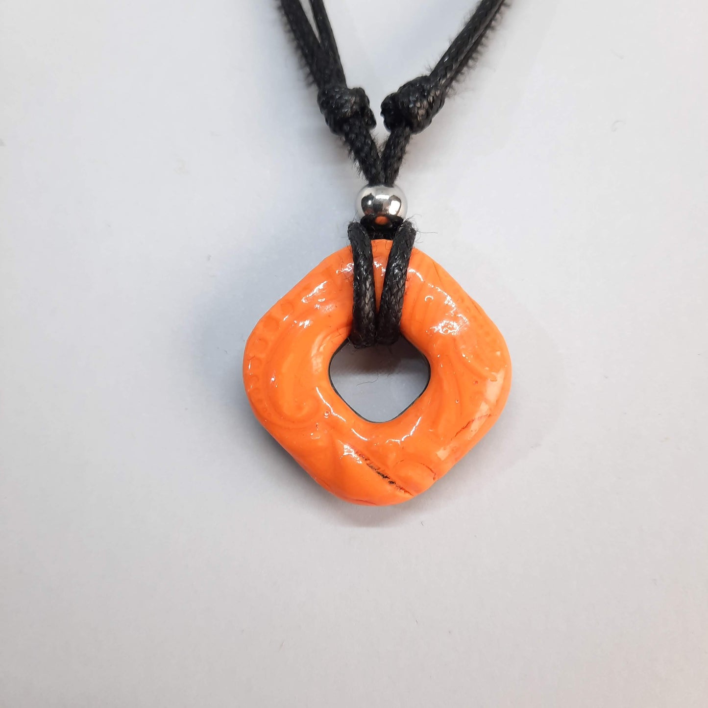 Gargantilla Con Colgante Valencia Naranja