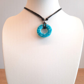 Gargantilla Donut Aguamarina