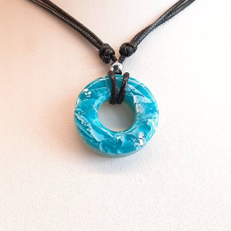 Gargantilla Donut Aguamarina