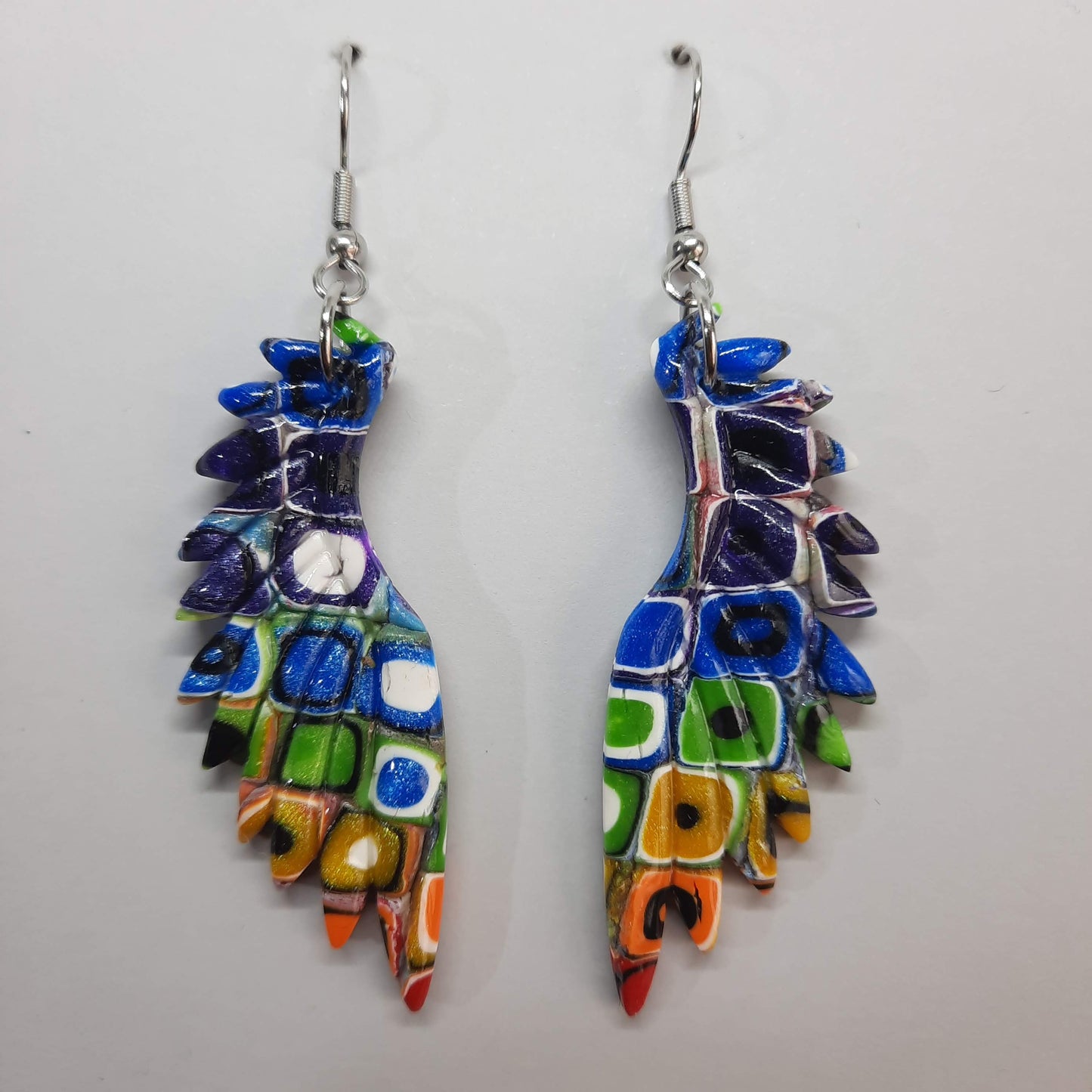 Pendientes Alas Grandes Arcoíris