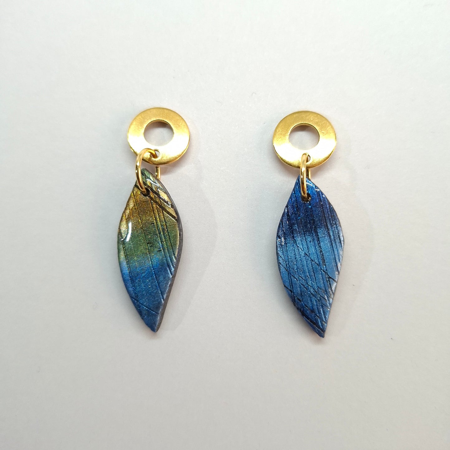 Pendientes Barcelona Labradorita Azul