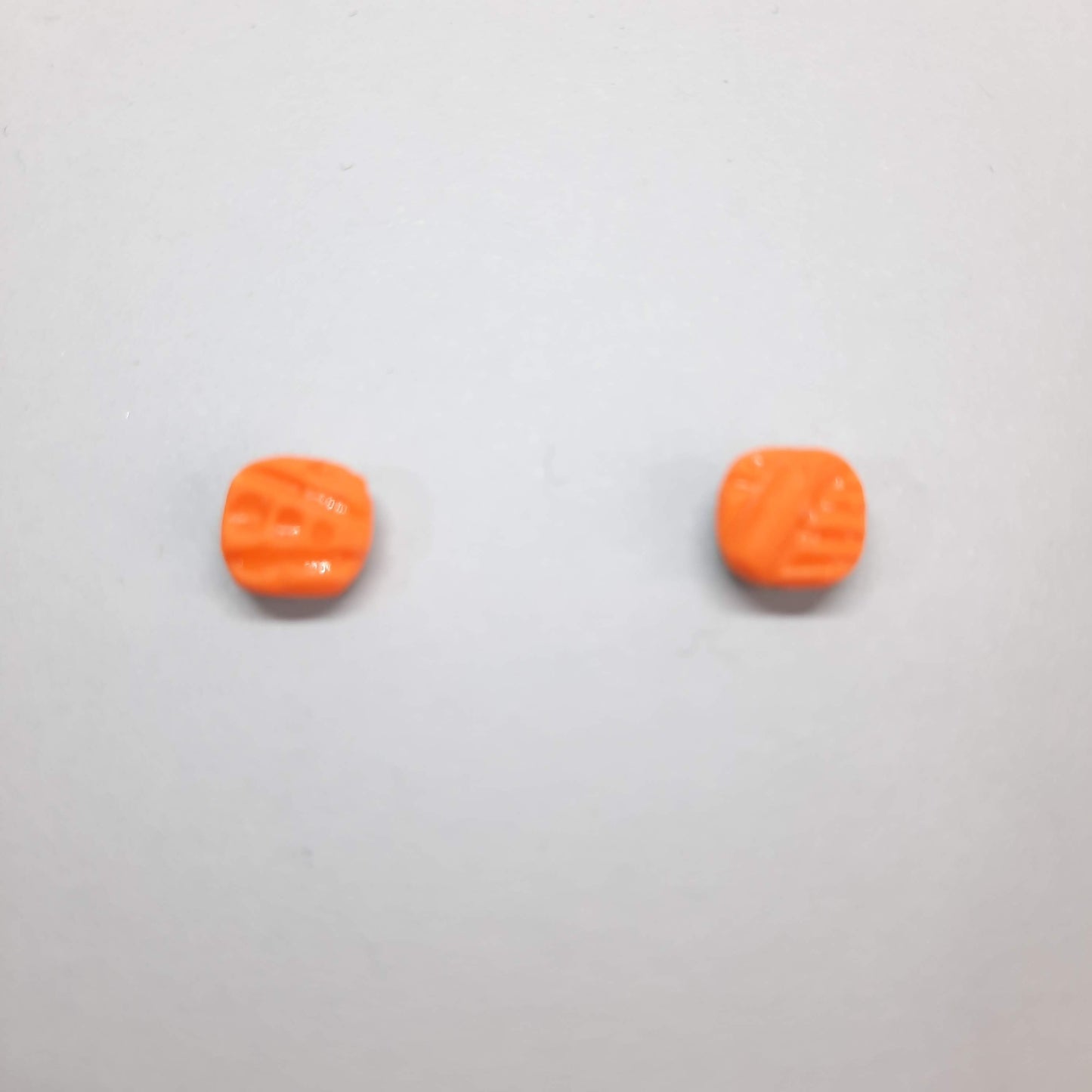 Pendientes Botón Aura Naranja