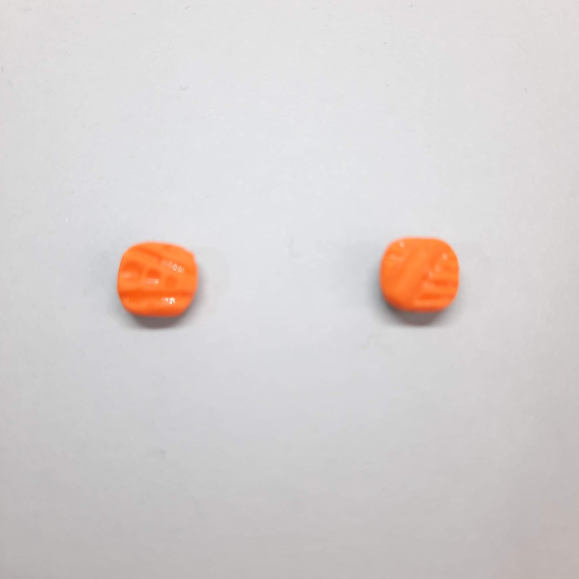 Pendientes Botón Aura Naranja