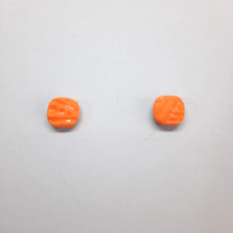 Pendientes Botón Aura Naranja