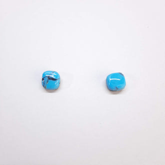 Pendientes Botón Aura Turquesa