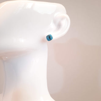 Pendientes Botón Aura Turquesa