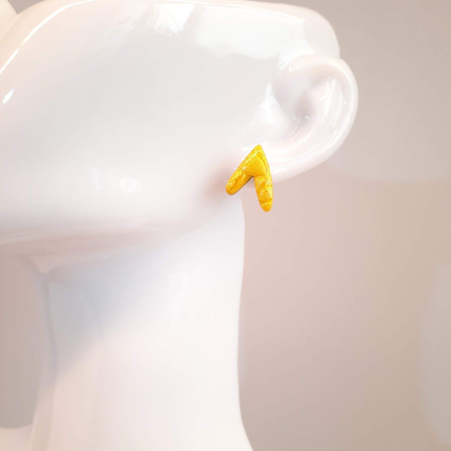 Pendientes Botón Fantasía Amarillos