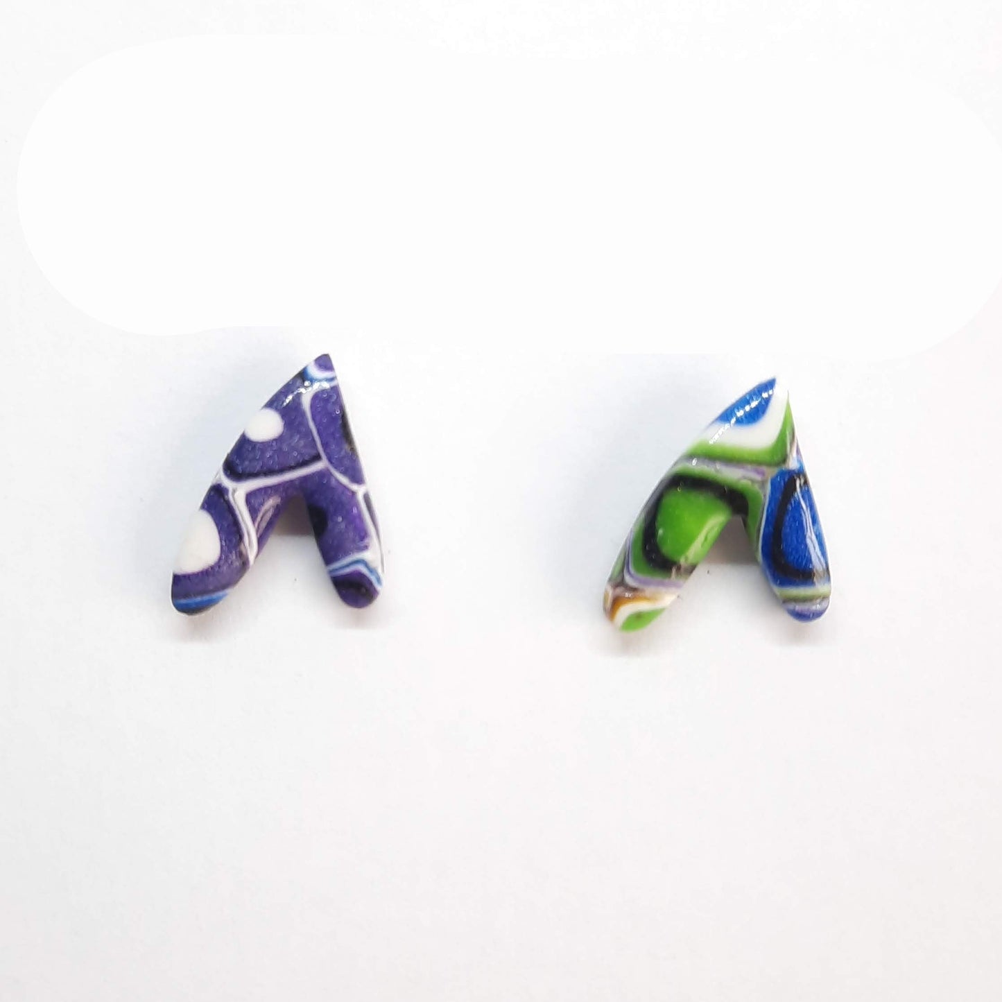 Pendientes Botón Fantasía Arcoíris