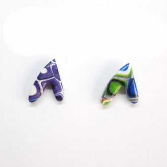 Pendientes Botón Fantasía Arcoíris