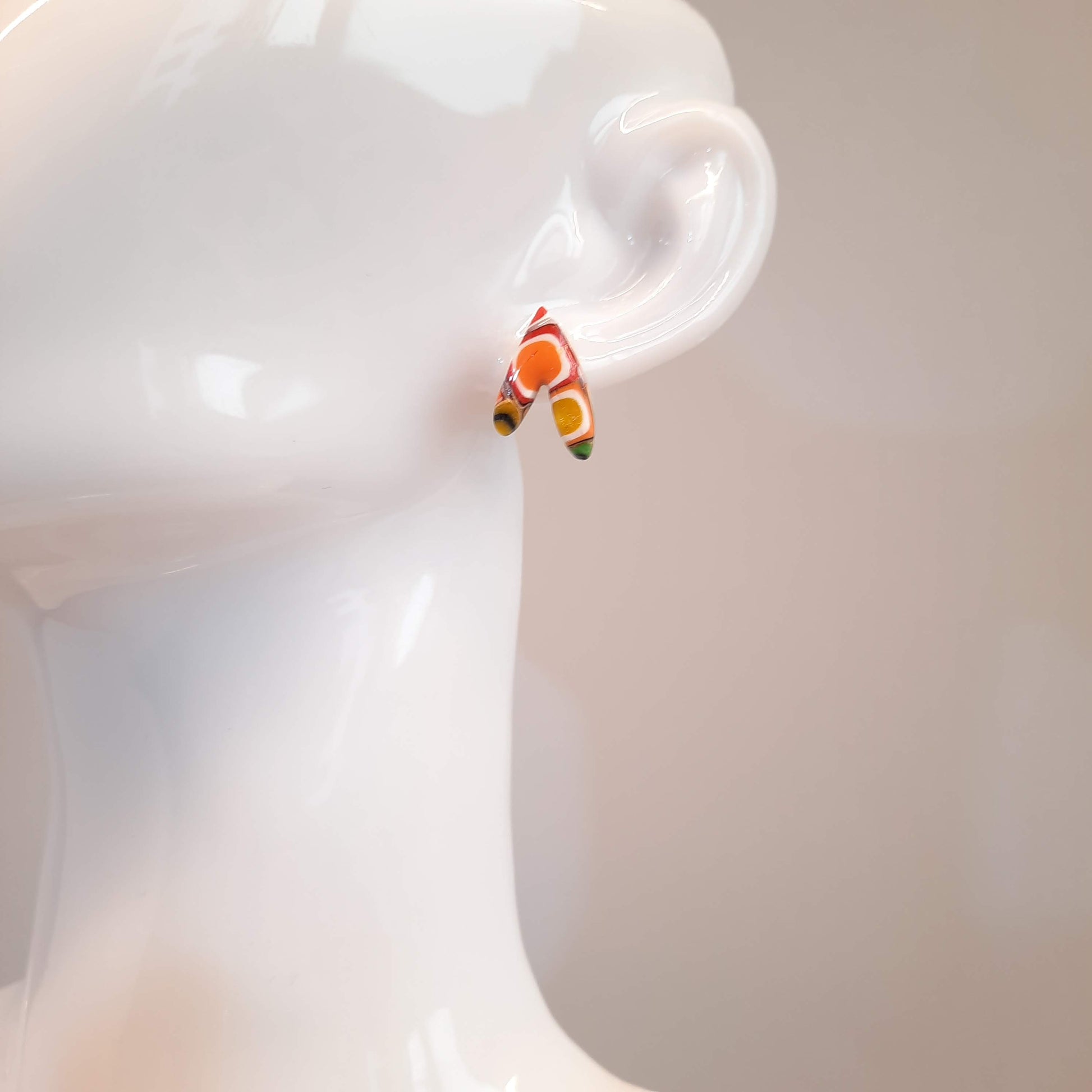 Pendientes Botón Fantasía Arcoíris