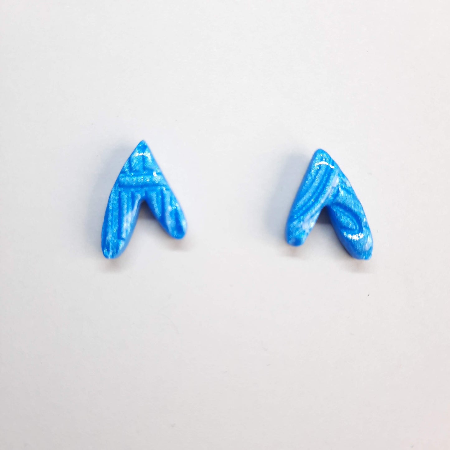 Pendientes Botón Fantasía Azul