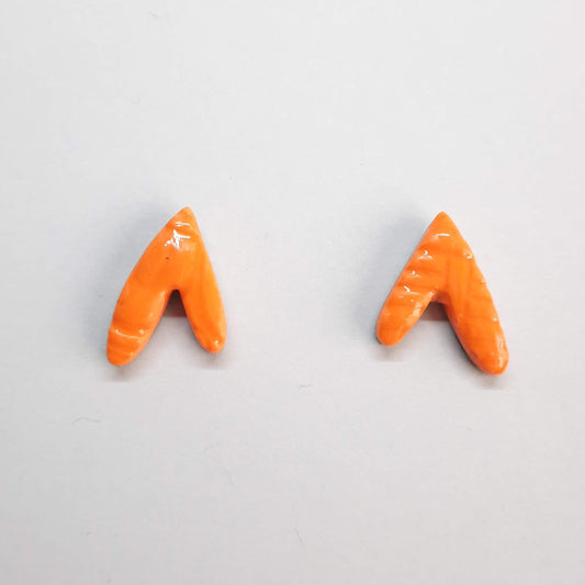 Pendientes Botón Fantasía Naranja