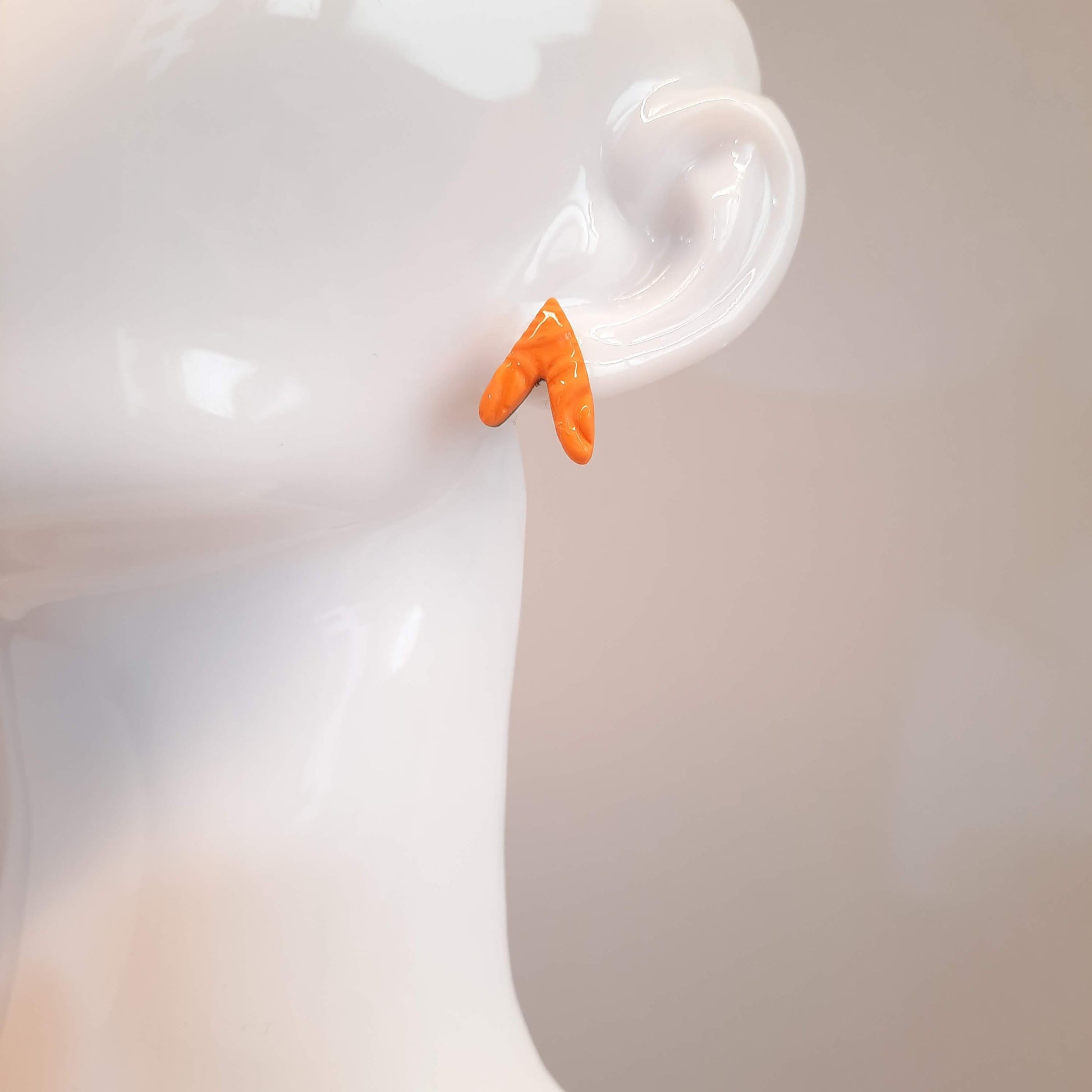 Pendientes Botón Fantasía Naranja