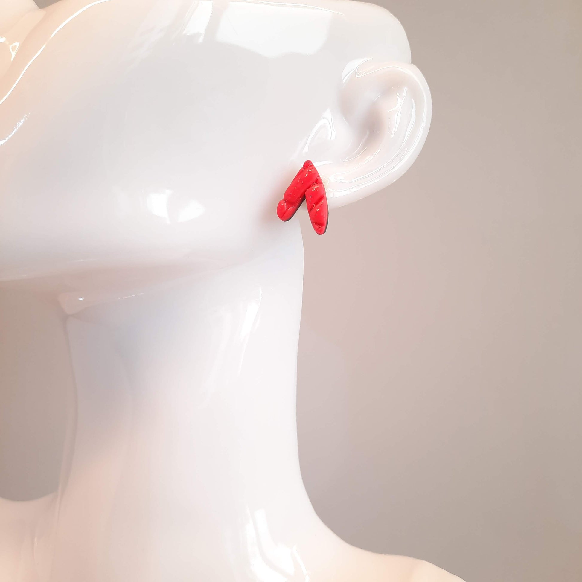 Pendientes Botón Fantasía Rosa Neon