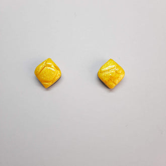 Pendientes Botón India Amarillos