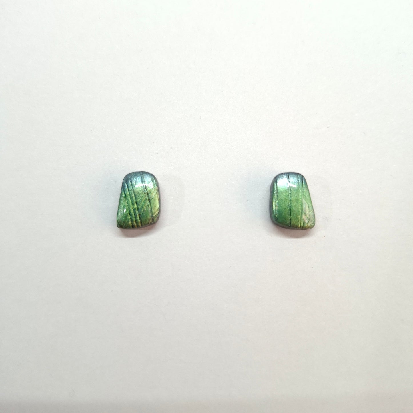 Pendientes Botón Toledo Labradorita Azul