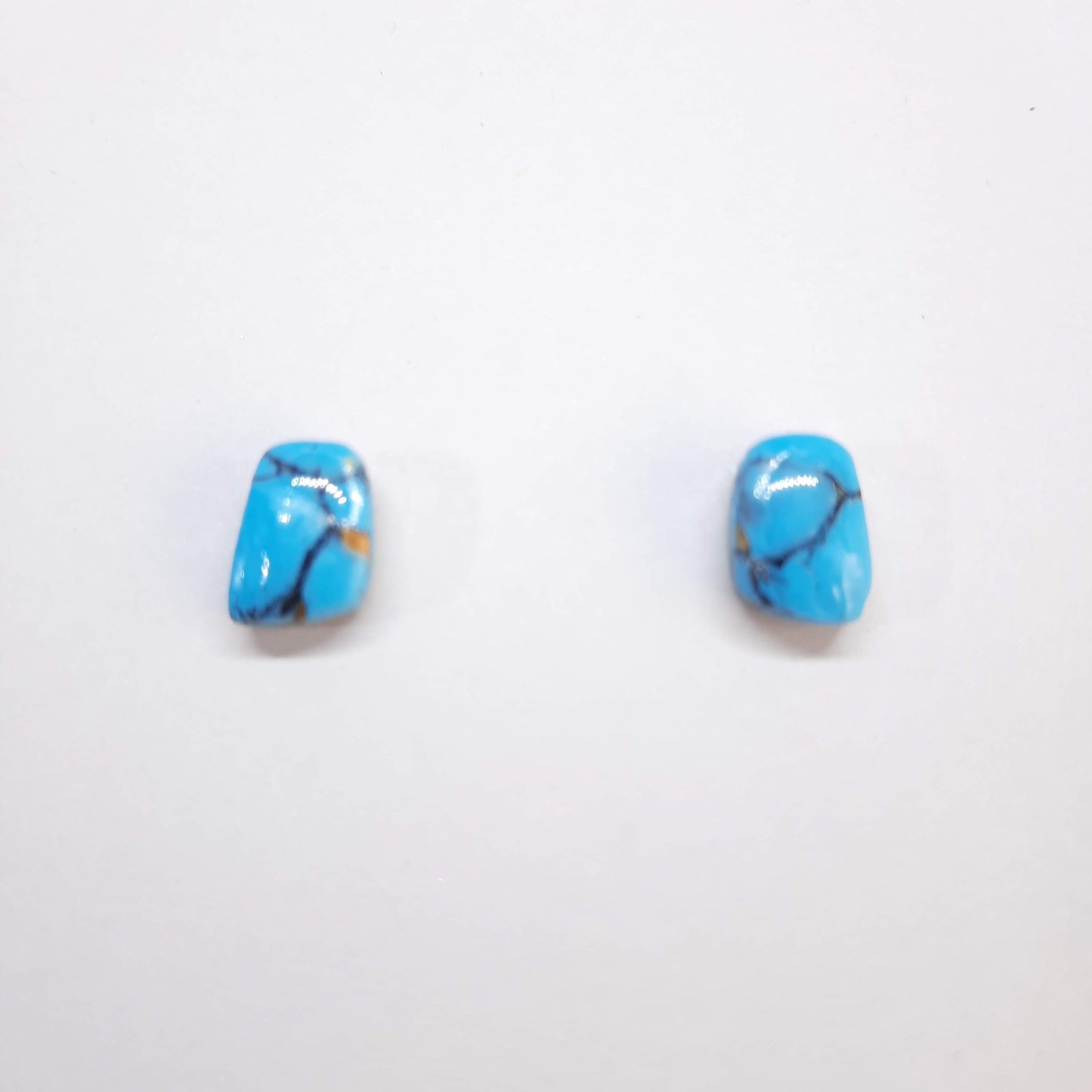 Pendientes Botón Toledo Turquesa