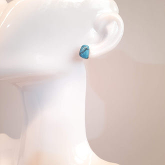 Pendientes Botón Toledo Turquesa