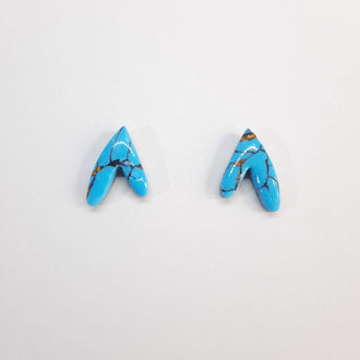 Pendientes Botón Fantasía Turquesa