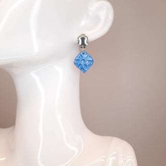 Pendientes India Medianos Azul