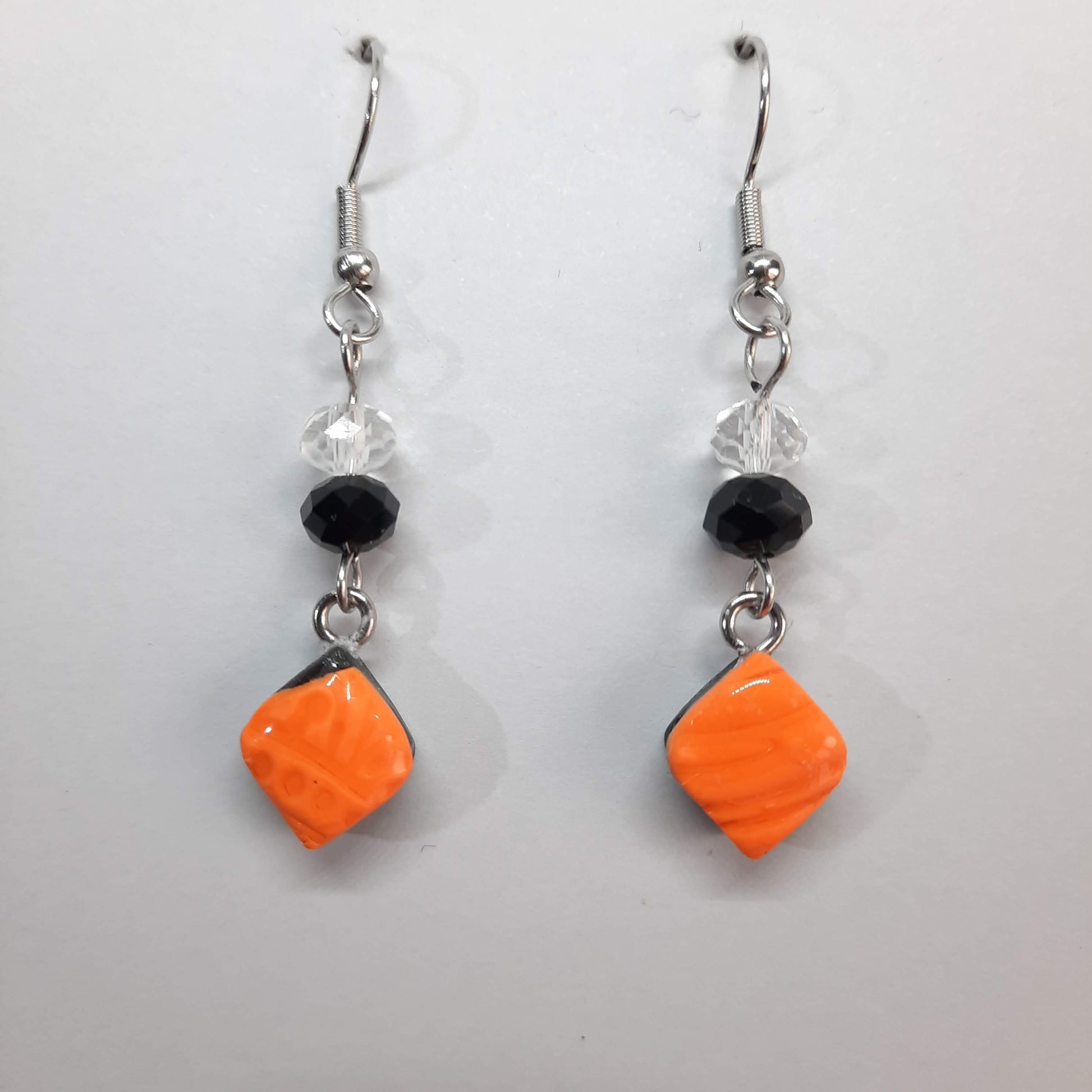 Pendientes India Pequeños Naranja