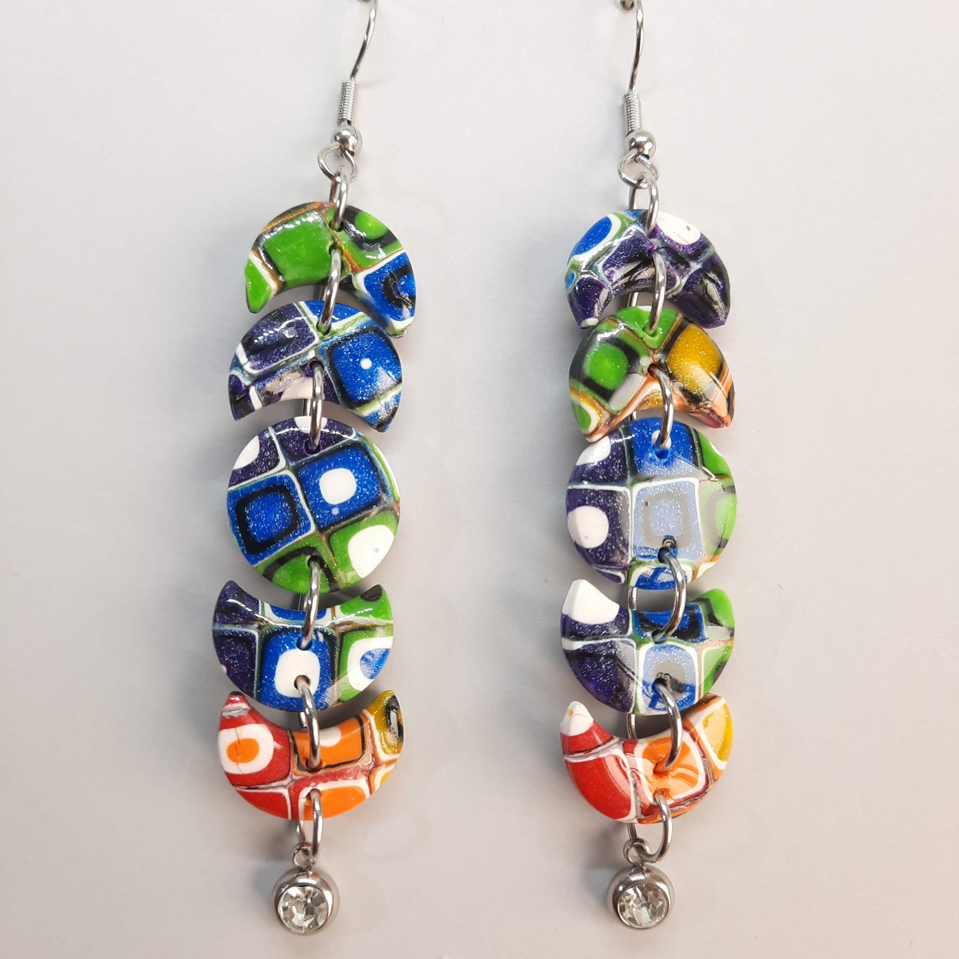 Pendientes Luna Arcoíris