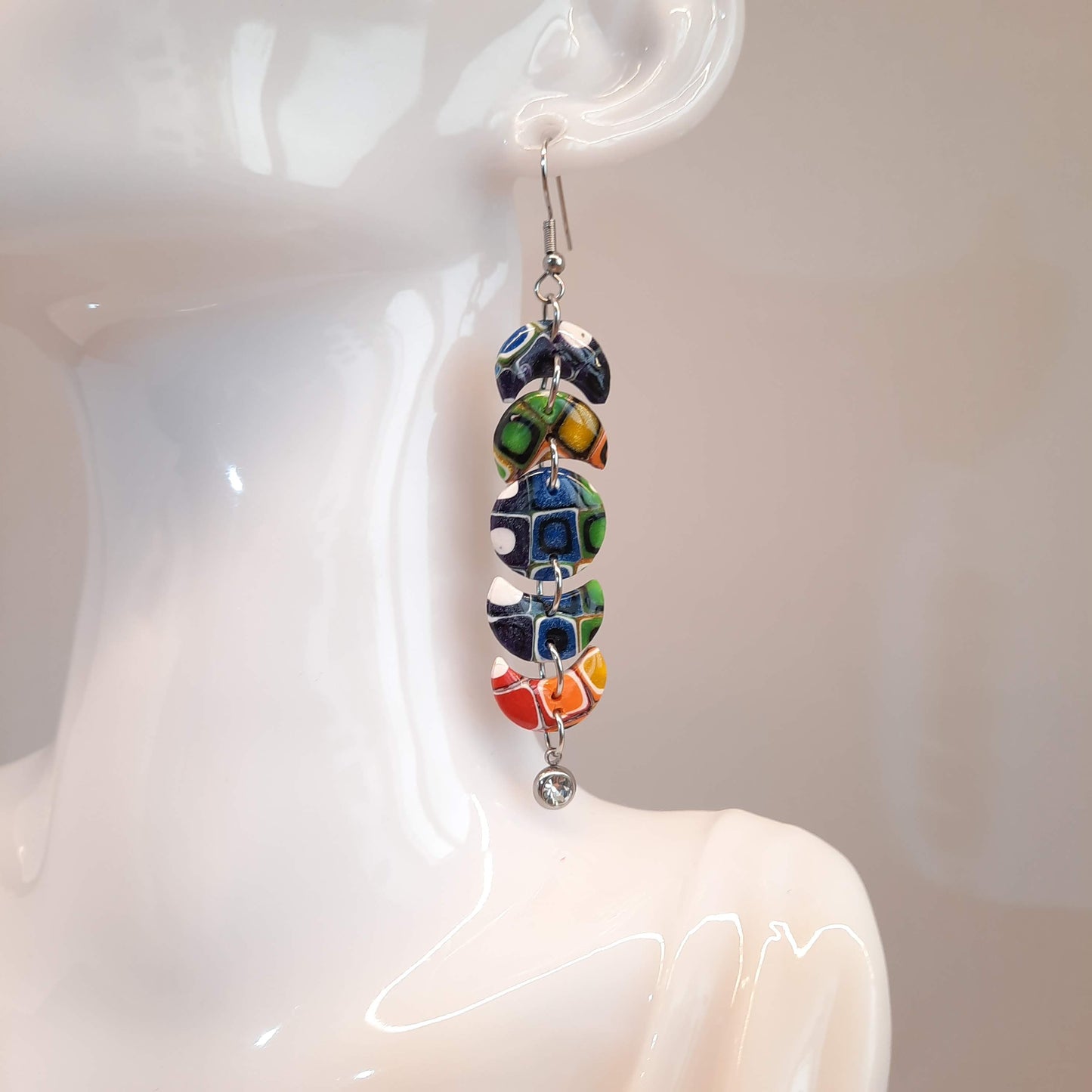 Pendientes Luna Arcoíris