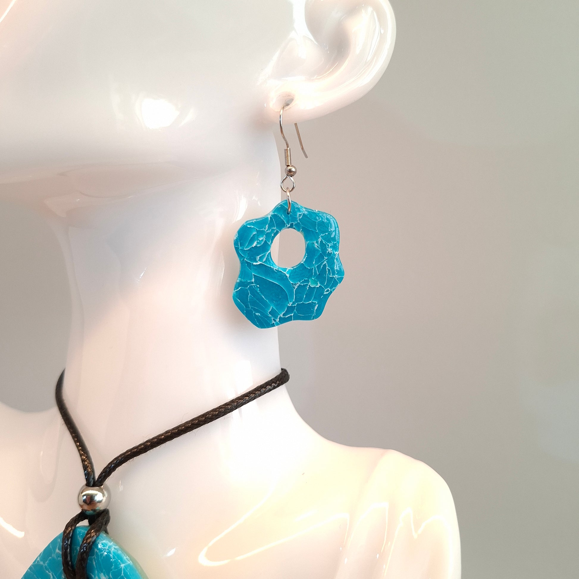 Pendientes Nube Aguamarina