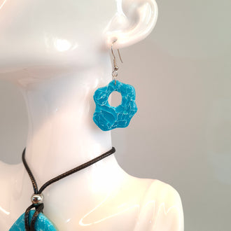 Pendientes Nube Aguamarina