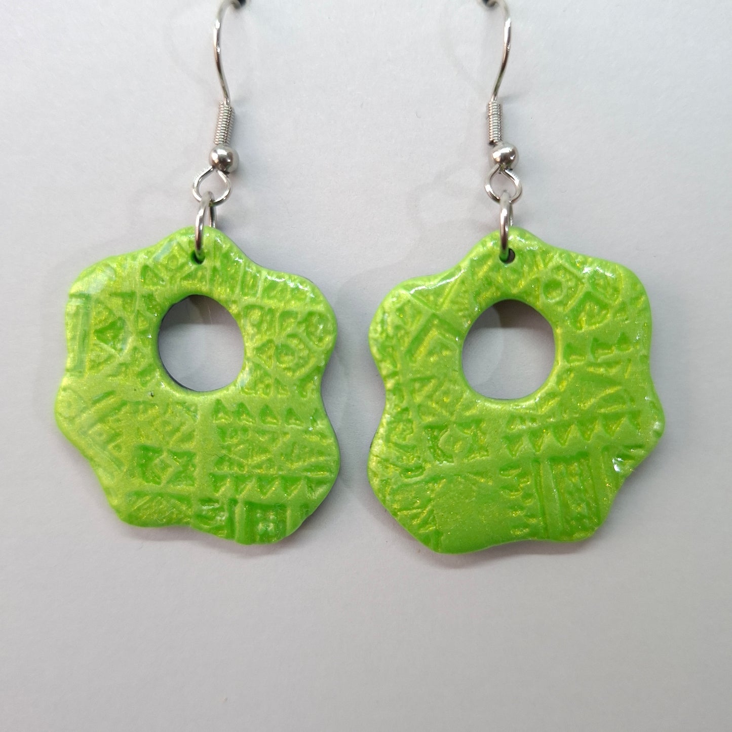 Pendientes Nube Verde