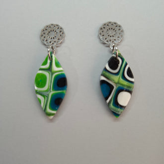 Pendientes Sevilla Mosaico Verde