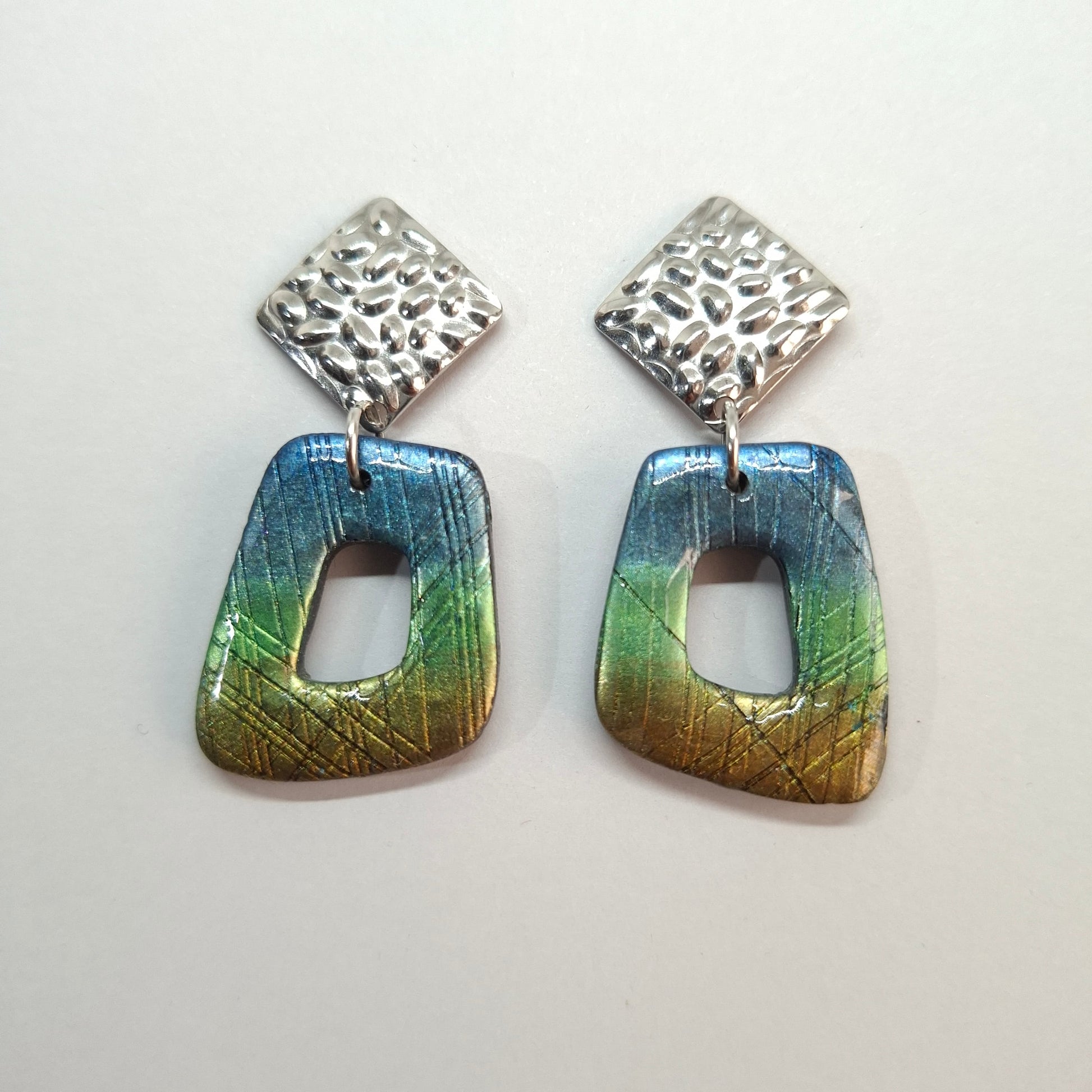 Pendientes Toledo Labradorita Azul