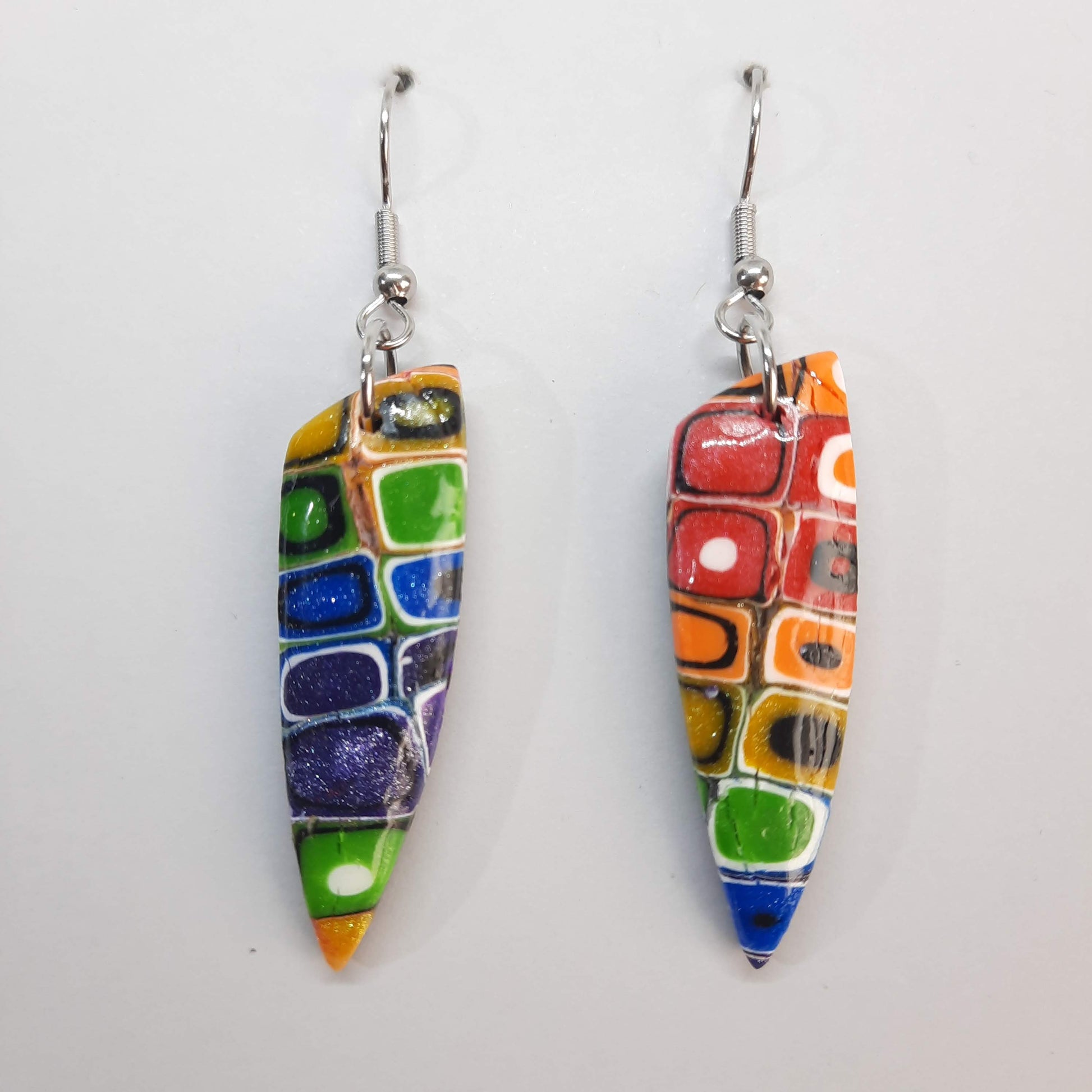 Pendientes Triángulo Arcoíris