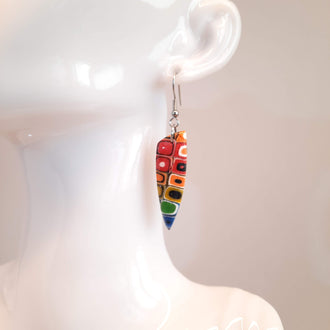 Pendientes Triángulo Arcoíris