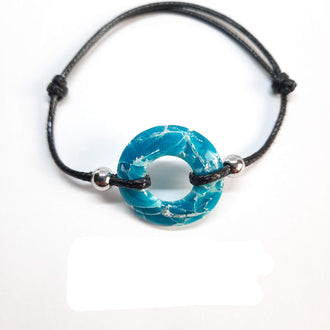 Pulsera Donut Aguamarina pequeña