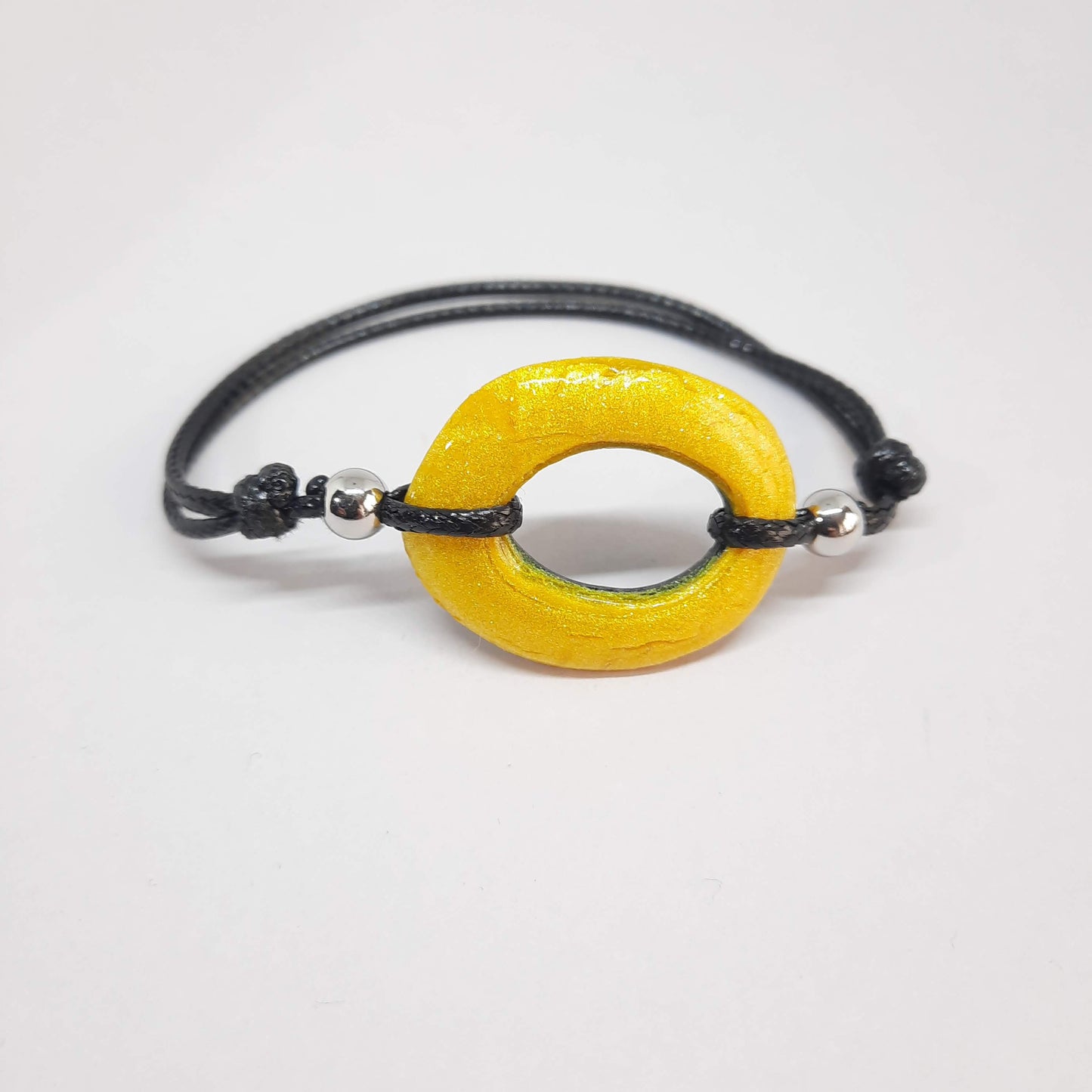 Pulsera Ovalada Amarillo